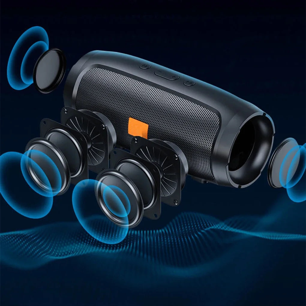 J007 Subwoofer Bluetooth Speakers Outdoor Stereo Surround Waterproof Loudspeaker Wireless Sound Box Support FM Radio TF Card