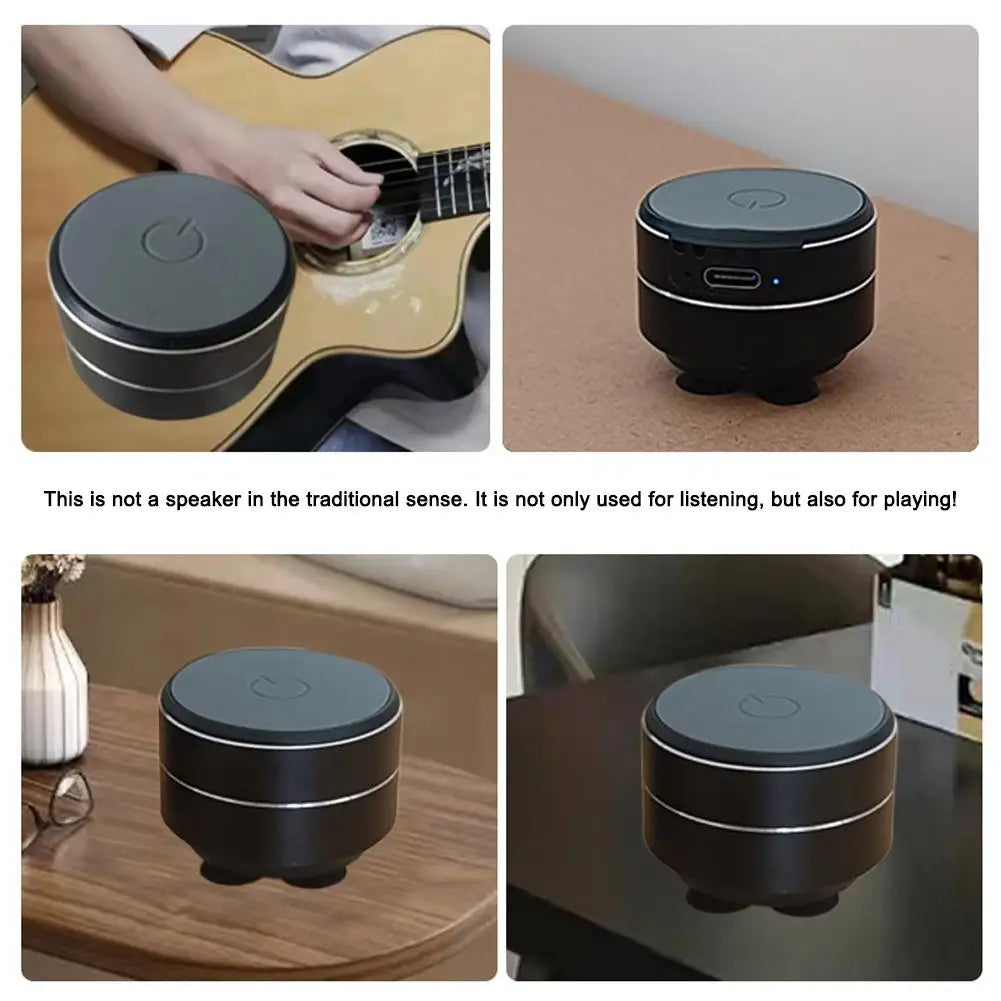 Mini Speaker Vibration Stereo Audio Digital Wireless Bluetooth Speakers Portable Metal Speaker