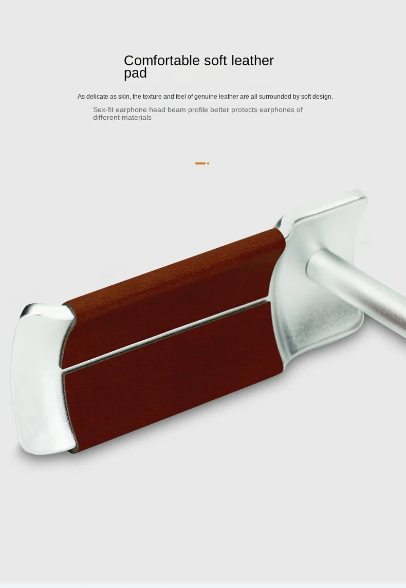 Curved Aluminum Headphone Stand Rack Sturdy Metal Gaming Headset Earphone Holder Hanger with Solid Base for Table Desk Display