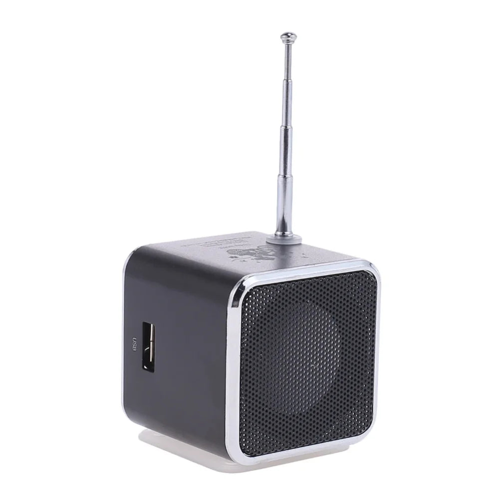 TD-V26 Portable Mini Bluetooth Speaker with Screen FM Radio MP3 Player Support TF Card for Laptop Phone